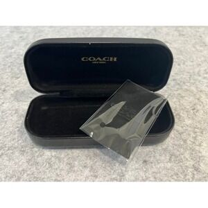 Coach New York Black Hard Clamshell Eyeglass Sunglass Case